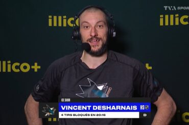 «C'est le fun de prendre du momentum comme ça» - Vincent Desharnais