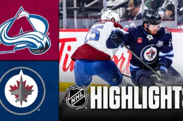 Avalanche vs. Jets | NHL Highlights | March 26, 2026