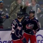 Ivan Provorov assists on Gaudreau's goal vs Lightning 2 nov 2023