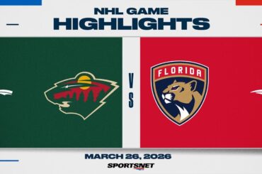 NHL Highlights | Wild vs. Panthers - March 26, 2026
