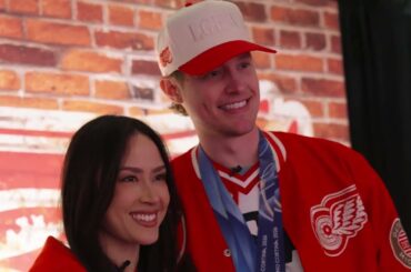 Madison Chock & Evan Bates - Mic'd Up at Red Wings Game