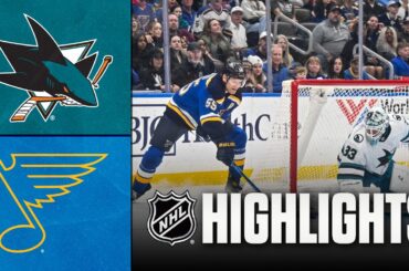 Sharks vs. Blues | NHL Highlights | March 26, 2026