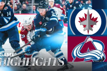 Winnipeg Jets vs. Colorado Avalanche - Game Highlights