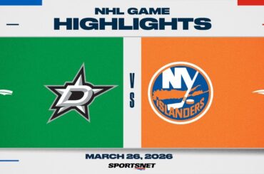 NHL Highlights | Stars vs. Islanders - March 26, 2026