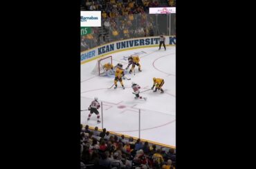 Nico Hischier with a Short Goal vs. Nashville Predators