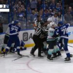 Ryker Evans Cross-Check Against Corey Perry