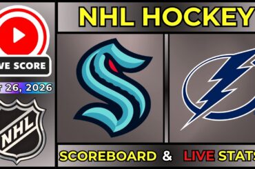 🔴 Seattle Kraken vs Tampa Bay Lightning LIVE | 2026 NHL Regular Season | March 26, 2026 | SCOREBOARD