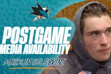 Postgame at STL (3/26): Celebrini