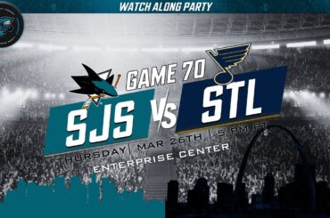 SAN JOSE SHARKS AT ST. LOUIS BLUES WATCH PARTY