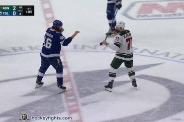 Nick Foligno vs Scott Sabourin | Mar 24, 2026 | Minnesota Wild vs Tampa Bay Lightning