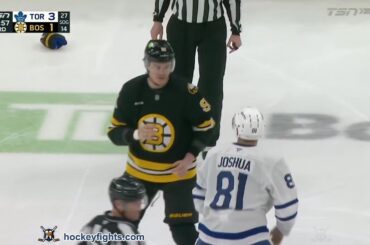 Dakota Joshua vs Nikita Zadorov | Mar 24, 2026 | Toronto Maple Leafs vs Boston Bruins