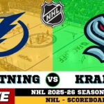 🔴LIVE : Seattle Kraken Vs Tampa Bay Lightning | NHL 2026 | NHL Live SCOREBOARD