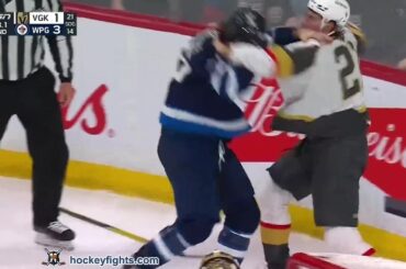 Brett Howden vs Mark Scheifele | Mar 24, 2206 | Vegas Golden Knights vs Winnipeg Jets