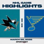 NHL Highlights | Sharks vs. Blues - March 26, 2026