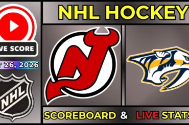 🔴 New Jersey Devils vs Nashville Predators LIVE | NHL | March 26, 2026 | Regular Season | SCOREBOARD