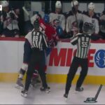 Miles Wood goes after Lane Hutson and the Habs were not having it 🥊🥊