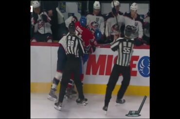 Miles Wood goes after Lane Hutson and the Habs were not having it 🥊🥊