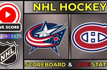 🔴 Columbus Blue Jackets vs Montreal Canadiens LIVE | NHL Regular Season | March 26, 2026 SCOREBOARD