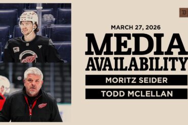 Mo Seider & Todd McLellan Morning Skate @ BUF | March 27, 2026