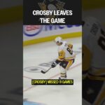 Sidney Crosby leaves the game early