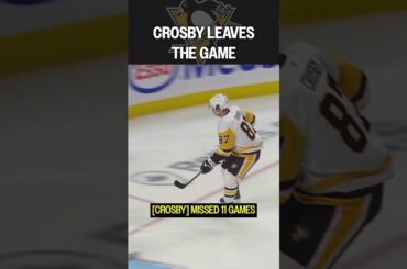 Sidney Crosby leaves the game early