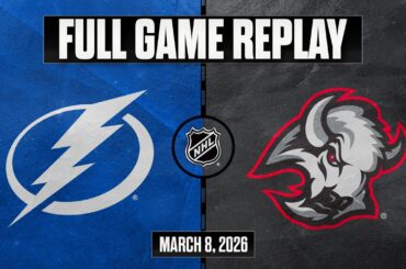 GAME OF THE YEAR?! Lightning vs. Sabres | Full Game Replay | Mar 8, 2026