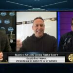 Head coach of the Boston Bruins Marco Sturm joins First Shift