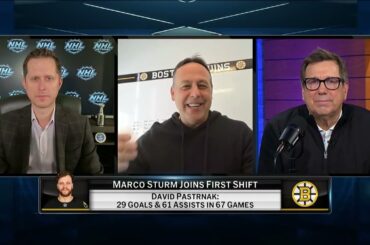 Head coach of the Boston Bruins Marco Sturm joins First Shift