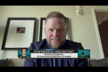 Head coach of the San Jose Sharks Ryan Warsofsky joins First Shift