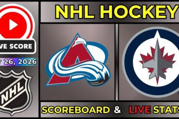 🔴 Colorado Avalanche vs Winnipeg Jets LIVE | NHL Regular Season | March 26, 2026 | SCOREBOARD