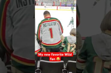 My new favorite Wild fan 😂😂😂 #shorts #minnesotawild