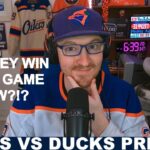 Pre-Game Report: Edmonton Oilers vs Anaheim Ducks