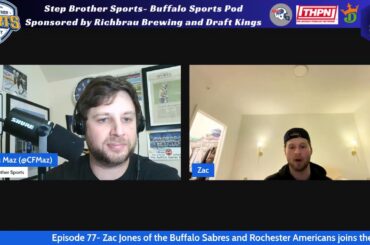 #Sabrehood and #LetsGoAmerks Defenseman Zac Jones joins the show