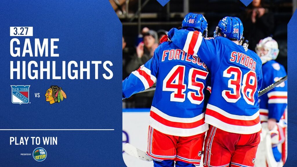 GAME HIGHLIGHTS | 2025-26: New York Rangers vs Chicago Blackhawks (3/27/26)