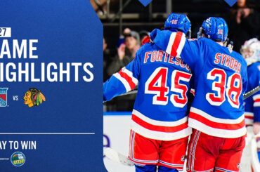 GAME HIGHLIGHTS | 2025-26: New York Rangers vs Chicago Blackhawks (3/27/26)