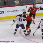 Dante Fabbro vs Christian Dvorak | Mar 24, 2026 | Columbus Blue Jackets vs Philadelphia Flyers