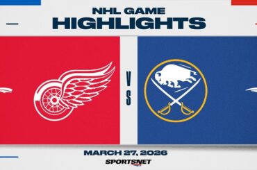 NHL Highlights | Red Wings vs. Sabres - March 27, 2026