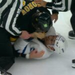 Nikita Zadorov Drops 🥊 Gloves 🥊 With Dakota Joshua