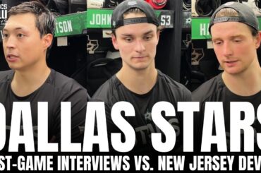 Wyatt Johnston, Jason Robertson, Thomas Harley & Glen Gulutzan Respond to Stars Loss vs. NJ Devils