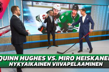 Quinn Hughes vs. Miro Heiskanen | Nykyaikaisen viivapelaamisen monet keinot
