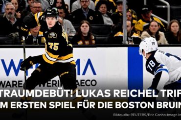 EISHOCKEY: Traumdebüt für Lukas Reichel bei den Boston Bruins! Tor und Assist! | NHL-Highlights