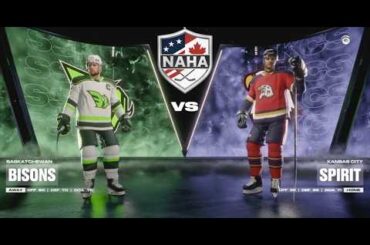 NAHA 2025-26 Season - Saskatchewan Bisons (15-15-6) @ Kansas City Spirit (18-13-4)
