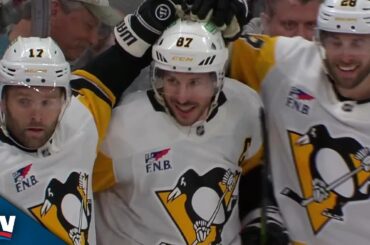 Penguins' Sidney Crosby Tucks Home Backhand To Score In His Return To Lineup