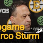 Marco Sturm updates the media ahead of BOS vs. MIN