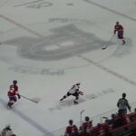 Utica Comet's Nico Daws makes a breakaway save in OT vs. Laval Rocket's Samuel Blais 3/25/26