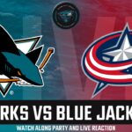 SAN JOSE SHARKS VS COLUMBUS BLUE JACKETS LIVE WATCH PARTY