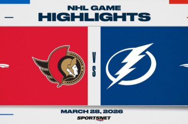 NHL Highlights | Senators vs. Lightning - March 28, 2026