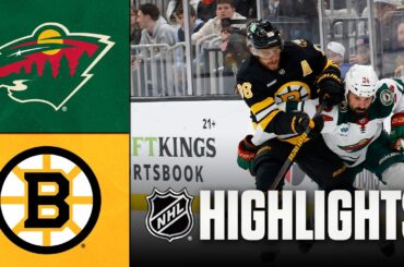 Wild vs. Bruins | NHL Highlights | March 28, 2026