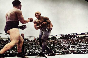 Jack Johnson vs Tommy Burns Highlights Good Quality Colorized - Sydney, Australia 26.12.1908