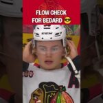 Bedard Fixing the Flow Before Game Time 😮‍💨